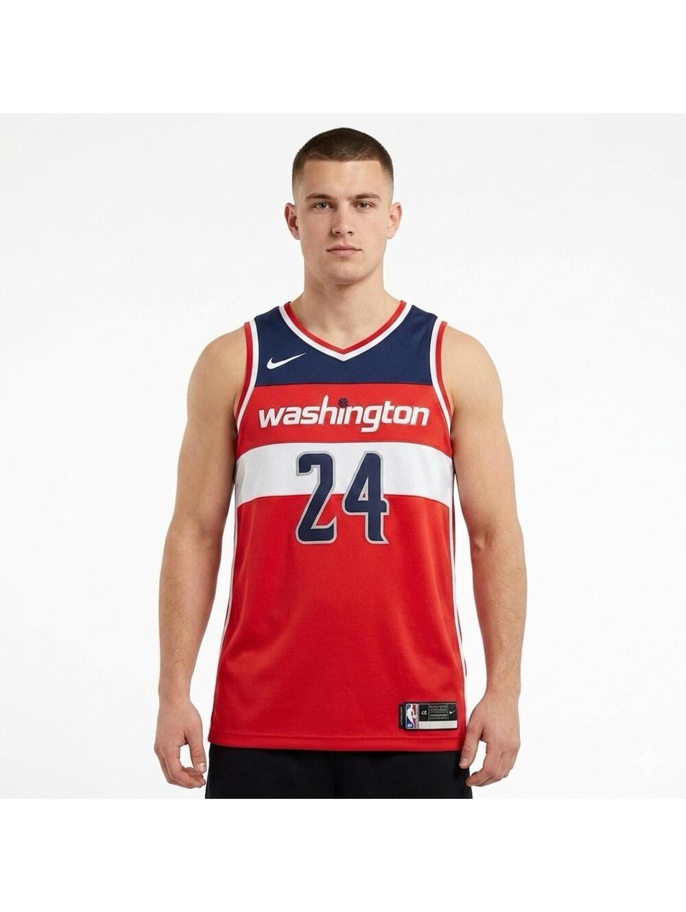 Nike NBA Washington Wizards PRICE # 24 Jersey Red White Blue Sz 48 READ!